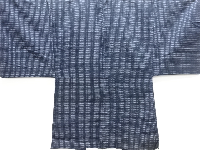 JAPANESE KIMONO / ANTIQUE MENS HAORI / COTTON / KURUME SHOSEI KASURI